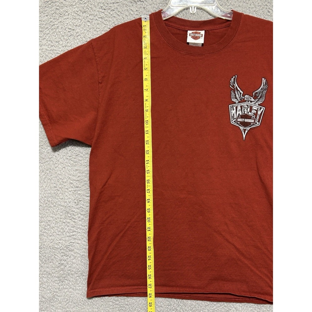 2013 Harley Davidson Grand Teton Idaho Falls Tee Cyan Biker Graphic Shirt Size L - Picture 5 of 13